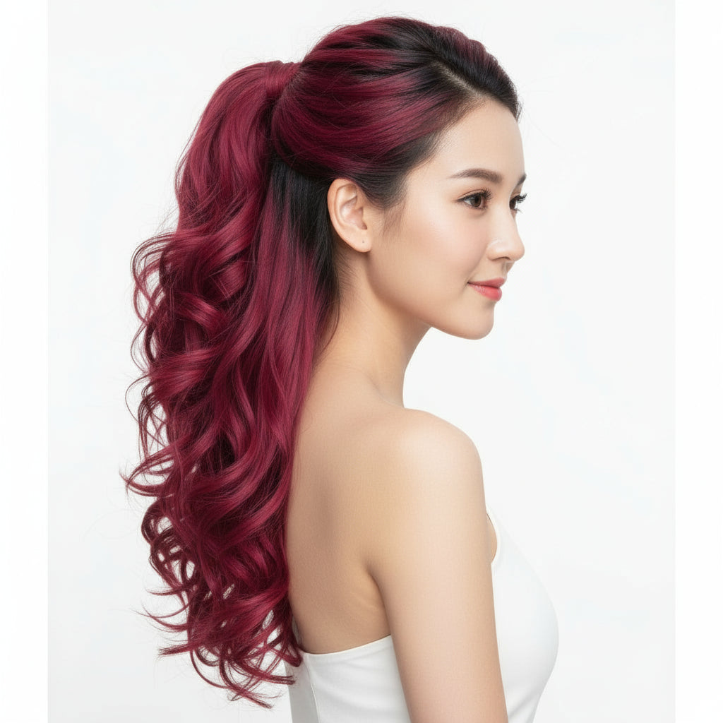 16" Luxe Wave Claw Clip Ponytail – Instant Volume & Natural Bounce Hairpiece Feminé Luxé