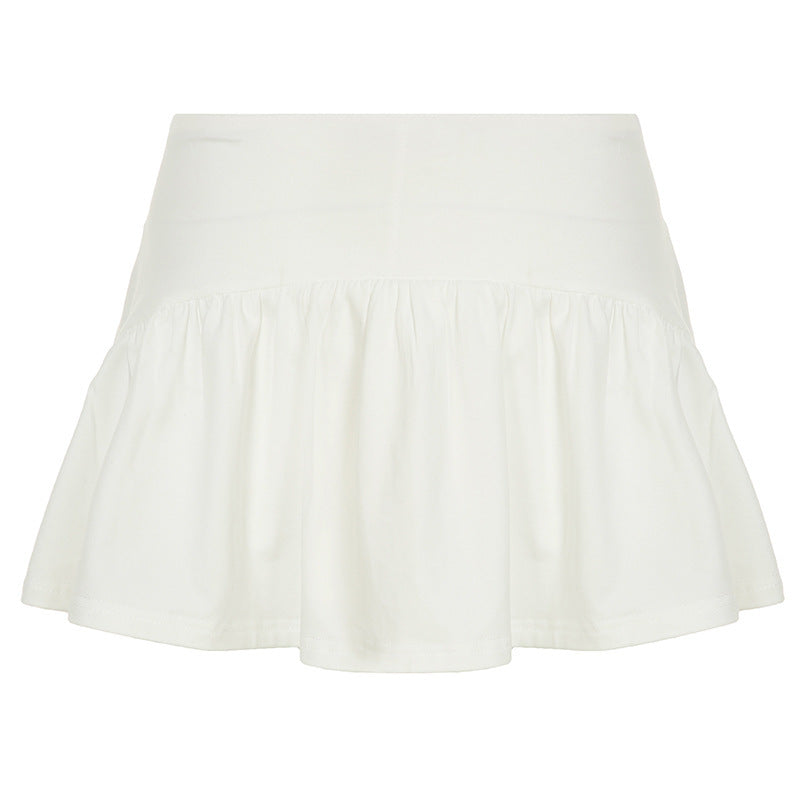 The Sculpted V-Neck Athleisure Set | Ruffle Hem Skort & Fitted Camisole Duo - Feminé Luxé Exclusive Feminé Luxé