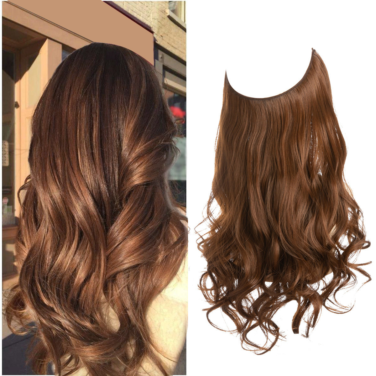 Invisible Wire Deluxe Ombre Wave Extension – Effortless Boho Chic Volume Feminé Luxé