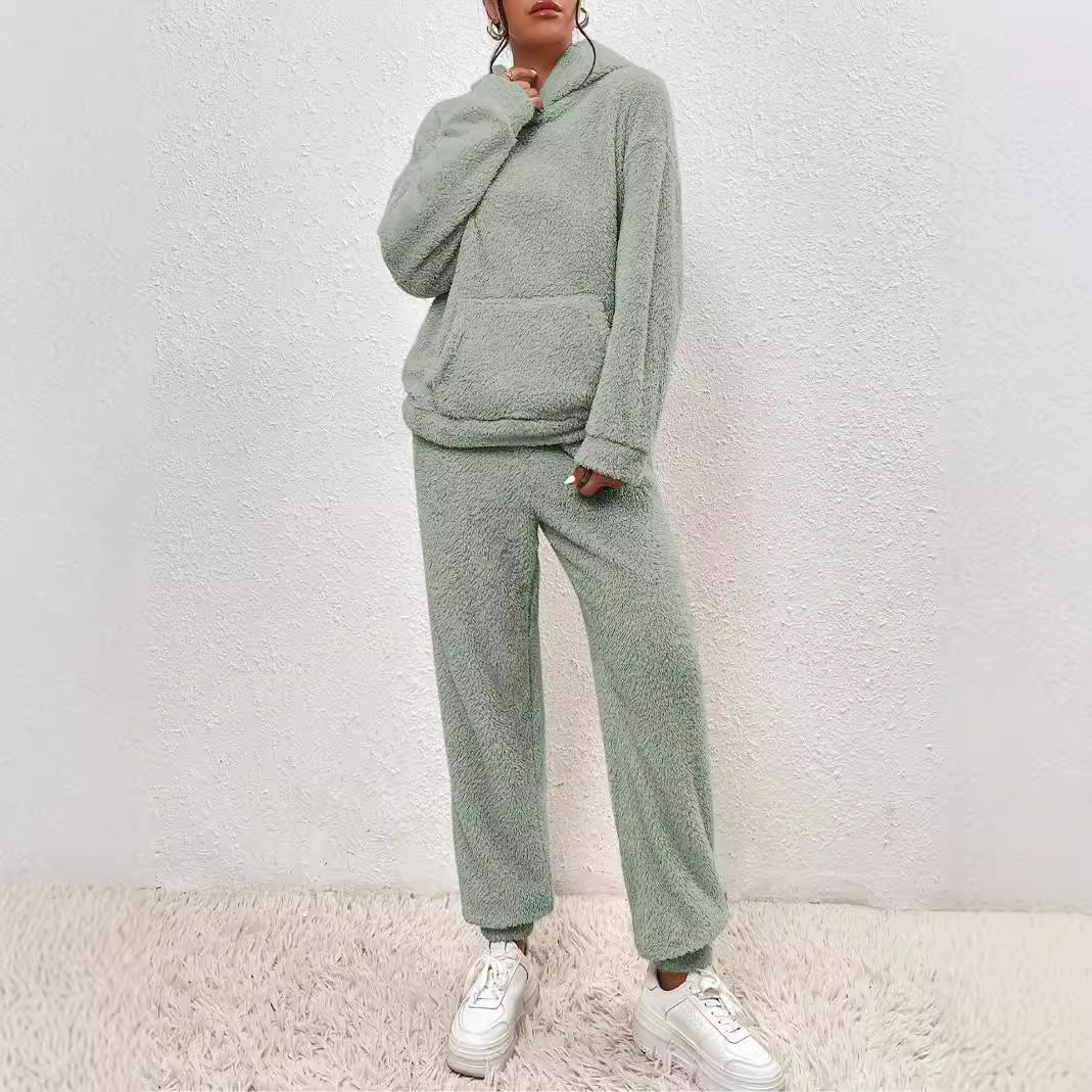 The Ultimate Cloud: Plush Hooded Cozy Luxe Set Feminé Luxé