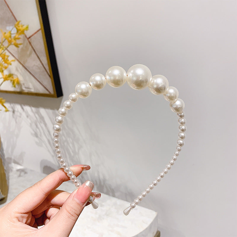 The Seoul Chic Headband: Minimalist Faux Pearl & Gold-Tone Hairband - Korean Style Everyday Luxury Accessory Feminé Luxé