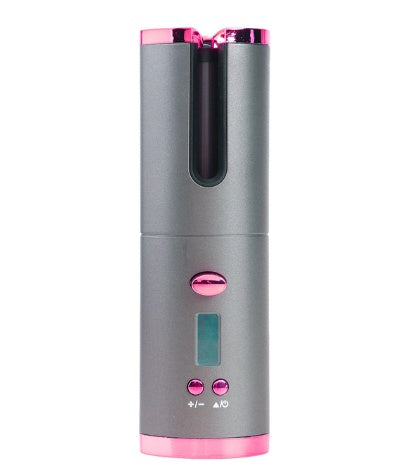 The Liberty Wave: Cordless Auto-Rotating Ceramic Curler with Digital LCD Display Feminé Luxé