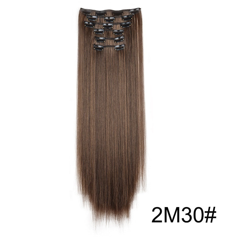 24" Signature 6-Piece Clip-In Hair Extensions Set – Maximum Volume & Silk Finish Feminé Luxé