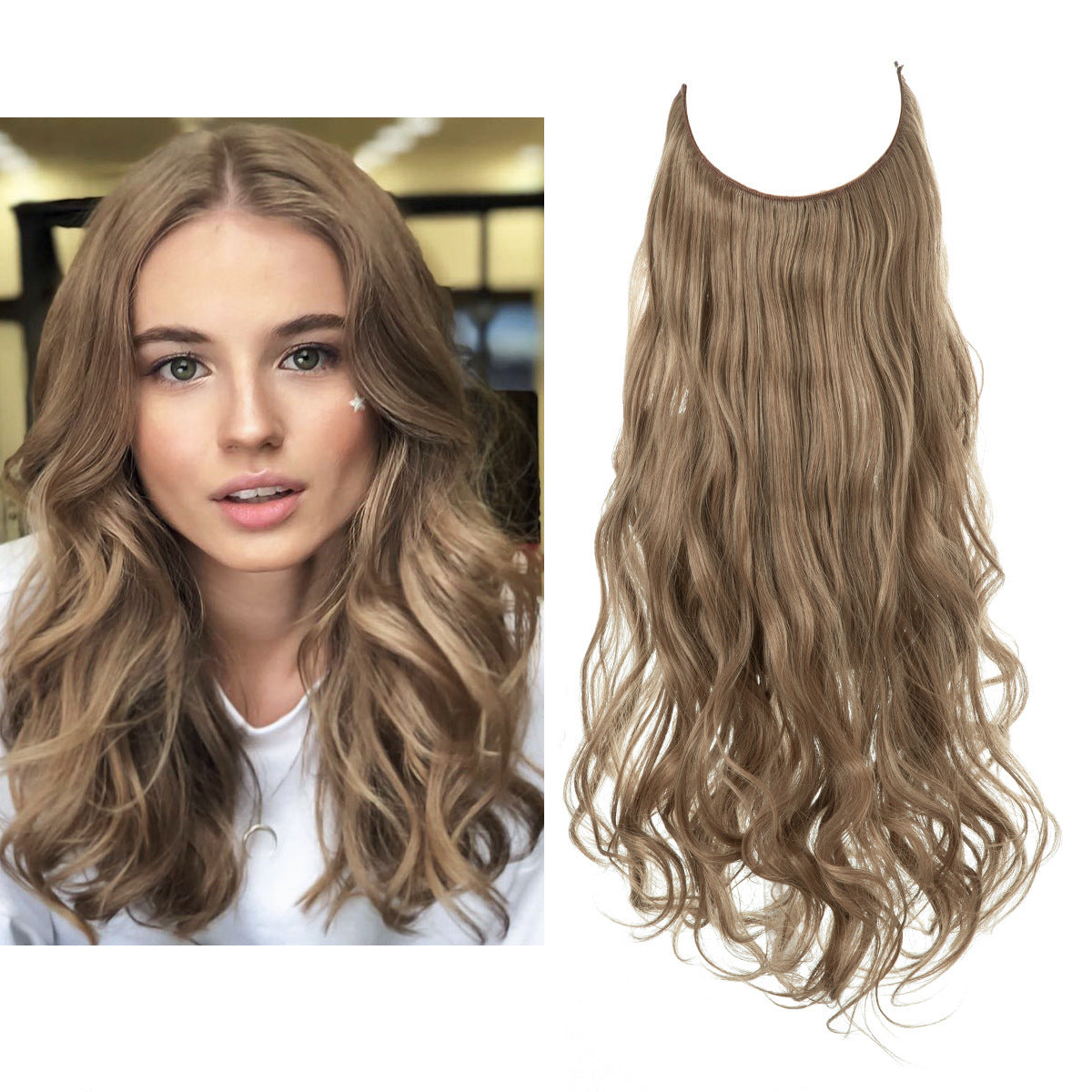 Invisible Wire Deluxe Ombre Wave Extension – Effortless Boho Chic Volume Feminé Luxé