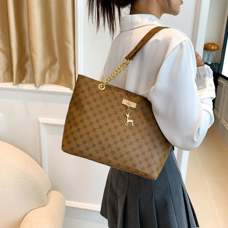 👜✨ Grande Luxe Tote – Soft Leather Large Capacity Shoulder Bag ✨👜