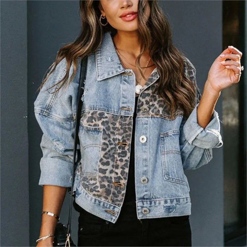 💎 Denim Allure – Oversized Feminine Jean Jacket 💍