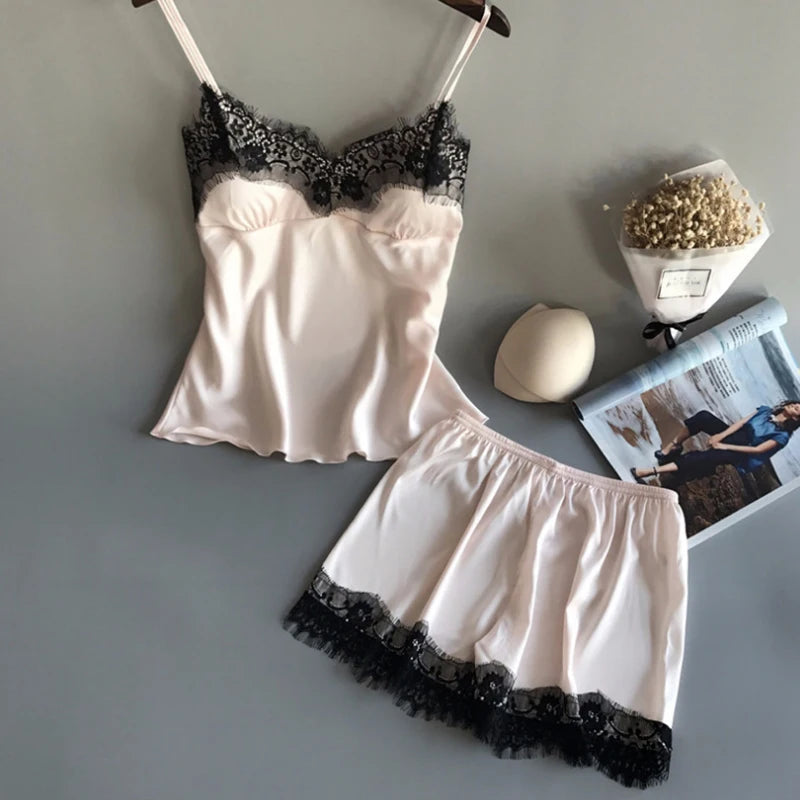 Silken Nights Satin Set 💄 | Limited Collection