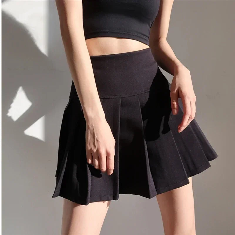 🎀 Sugar Rush™ – High-Waist Pleated Mini Skirt