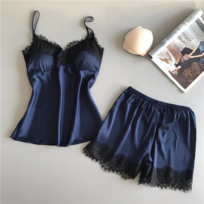 Silken Nights Satin Set 💄 | Limited Collection