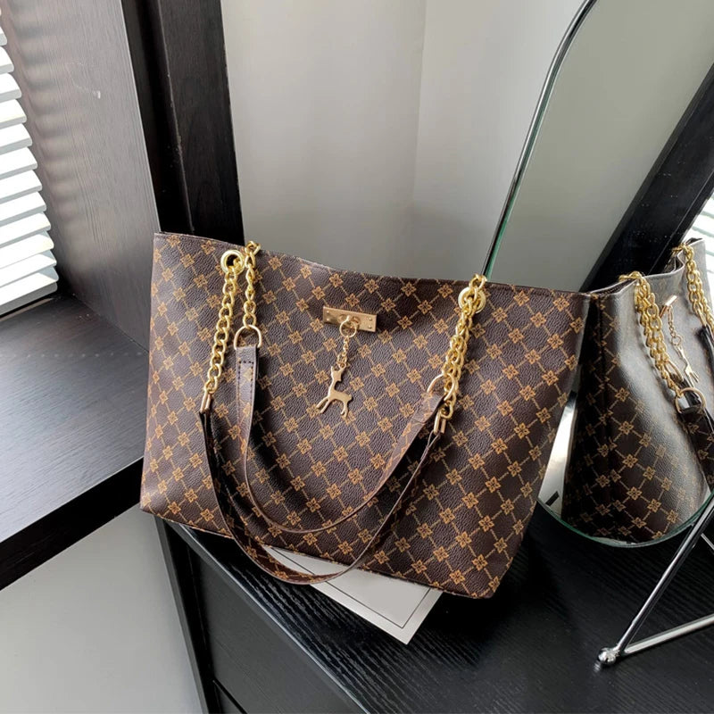 👜✨ Grande Luxe Tote – Soft Leather Large Capacity Shoulder Bag ✨👜