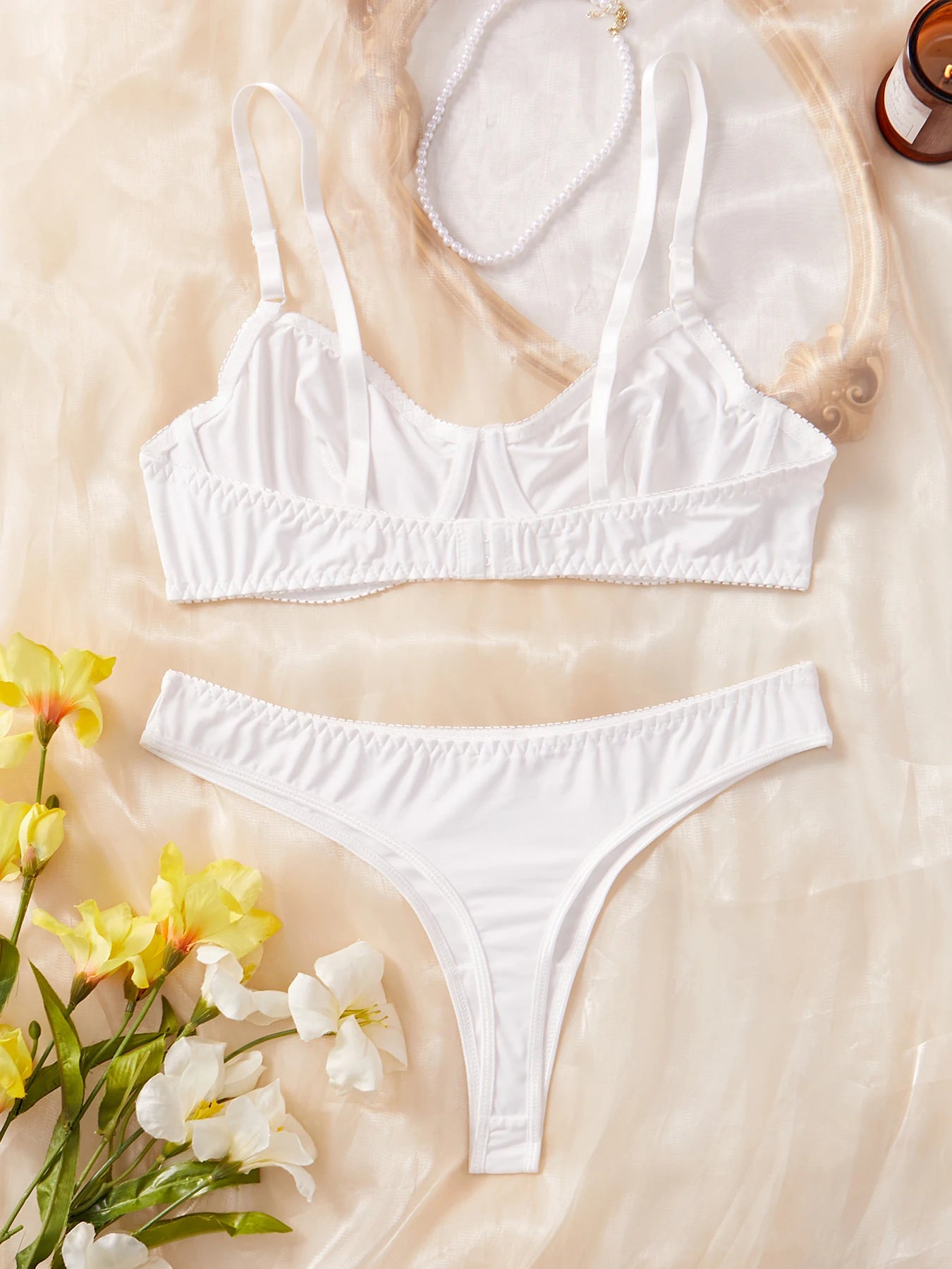 Satin Temptation Lingerie Set - Feminé Luxé Exclusive 💎