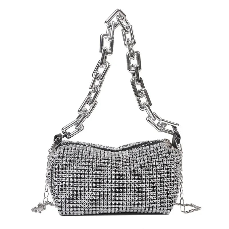 👑✨ Stellar Diva – Crystal Chain Luxe Mini Bag ✨👑