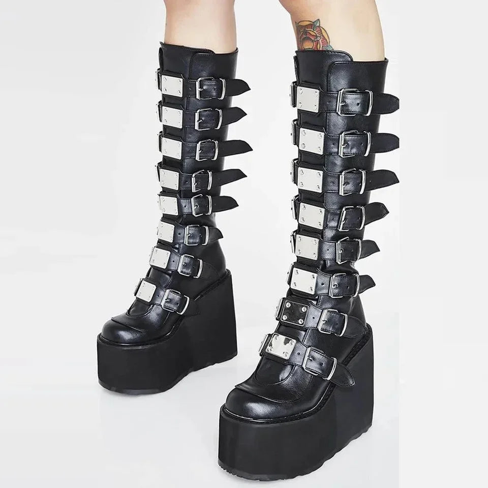 💎 Limited Collection: Feminé Luxé Exclusive – Dominion Platform Boots 👑