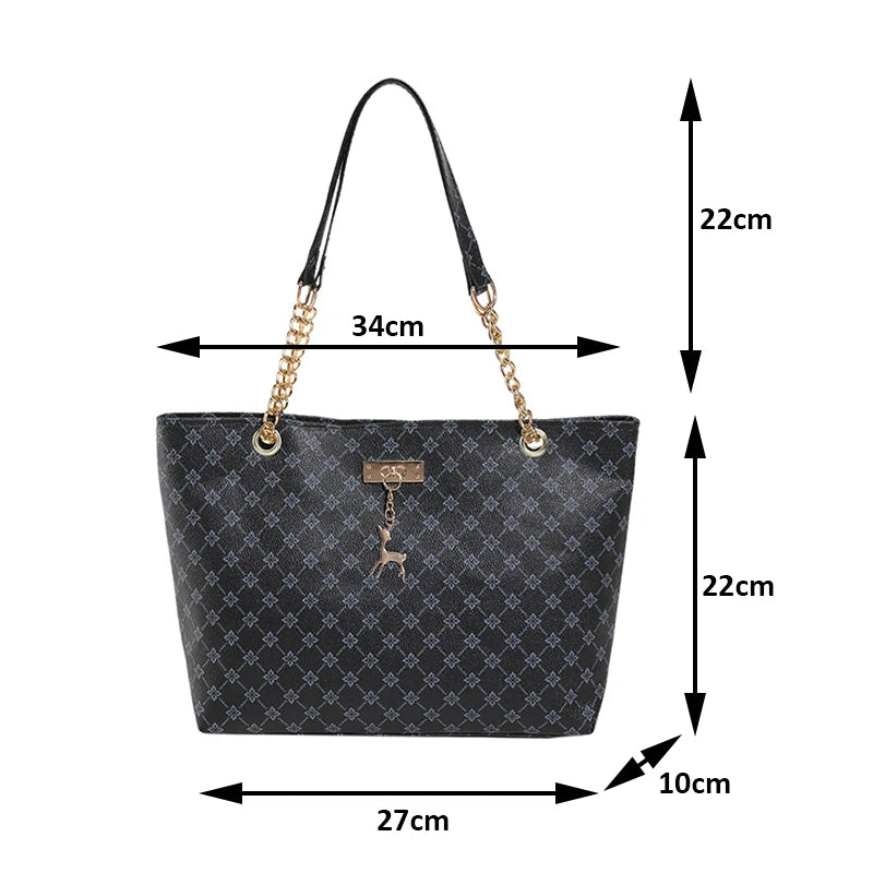 👜✨ Grande Luxe Tote – Soft Leather Large Capacity Shoulder Bag ✨👜