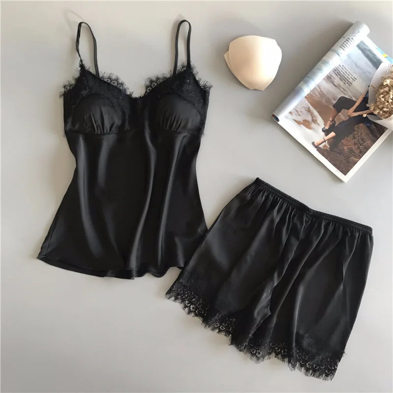 Silken Nights Satin Set 💄 | Limited Collection