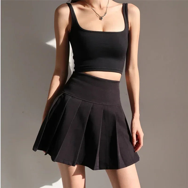 🎀 Sugar Rush™ – High-Waist Pleated Mini Skirt