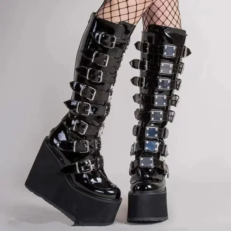💎 Limited Collection: Feminé Luxé Exclusive – Dominion Platform Boots 👑