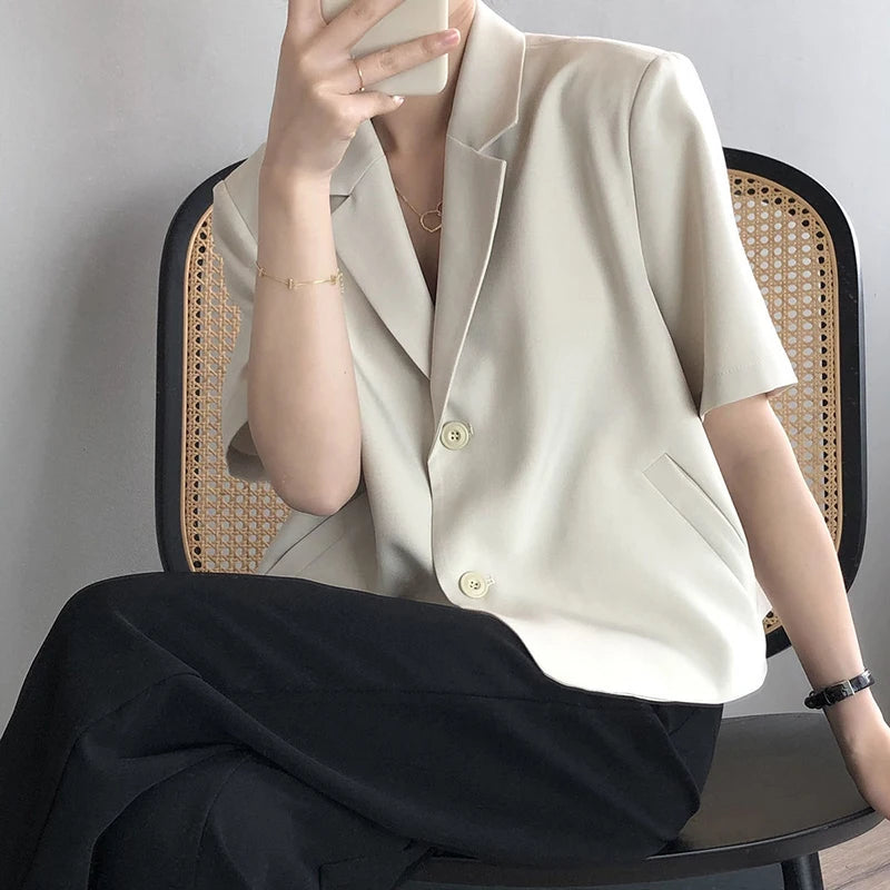 🎉 Belle Échelon | Short Sleeve Blazer Jacket 💎