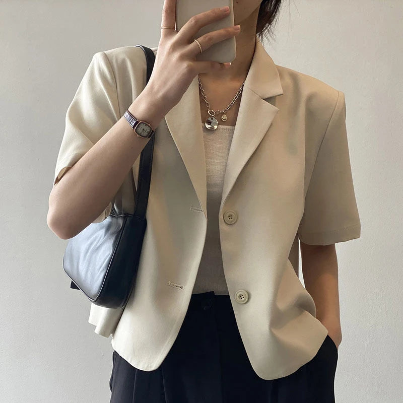 🎉 Belle Échelon | Short Sleeve Blazer Jacket 💎