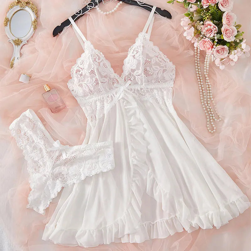 Feminé Luxé Exclusive – Lace Babydoll Elegance Set 💄