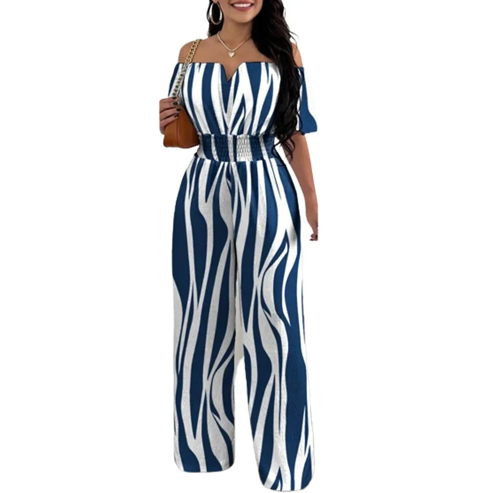 ☁️✨ The Cloud Whisper – Off-Shoulder Elegant Jumpsuit