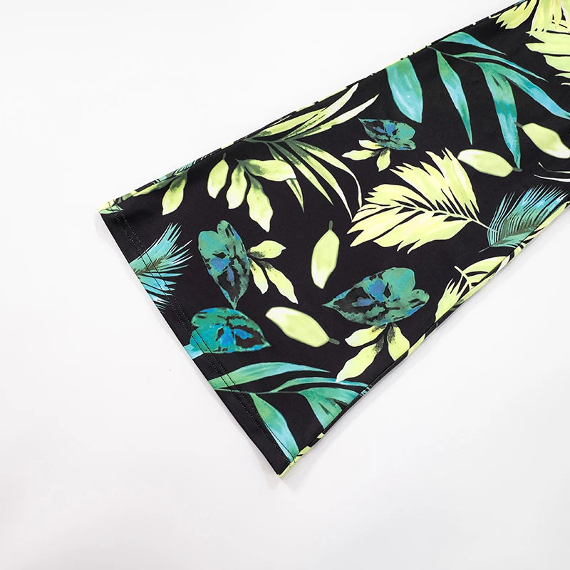 🌴 Tropical Temptation – V-Neck Floral Tie-Waist Summer Jumpsuit