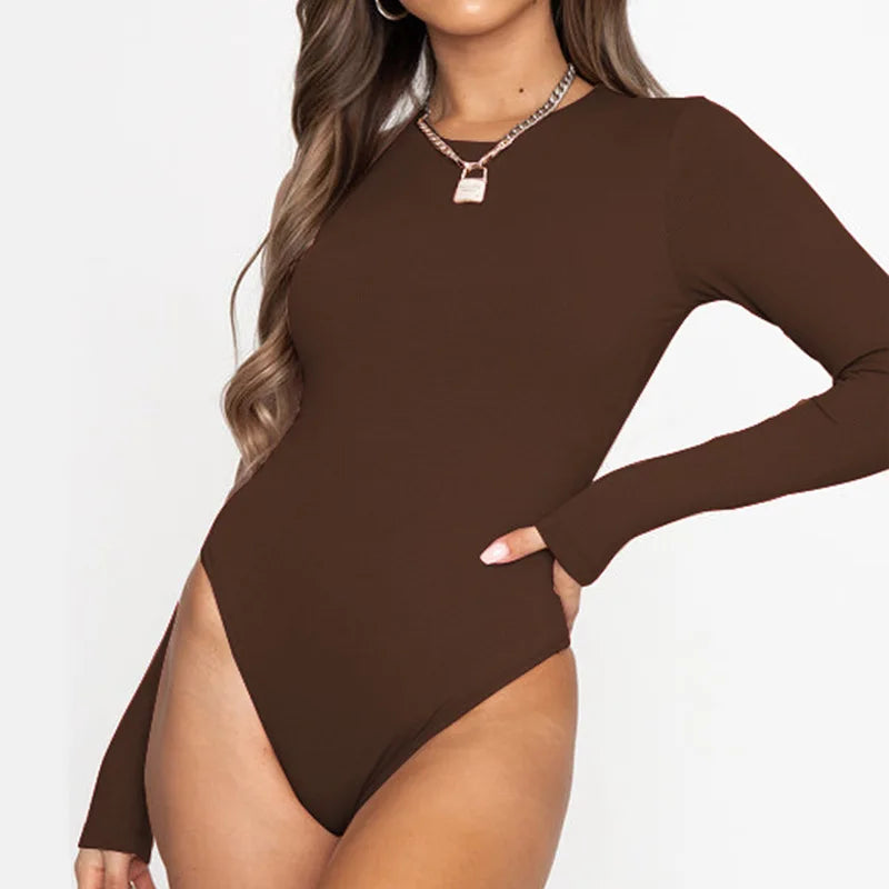 ☕ Midnight Mocha Slim Fit Bodysuit