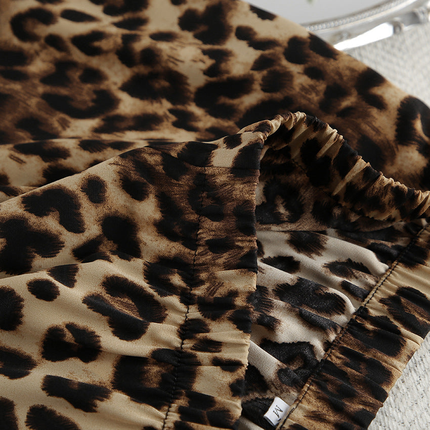 Wild Elegance: The Luxe Leopard Print Pajama Set Feminé Luxé