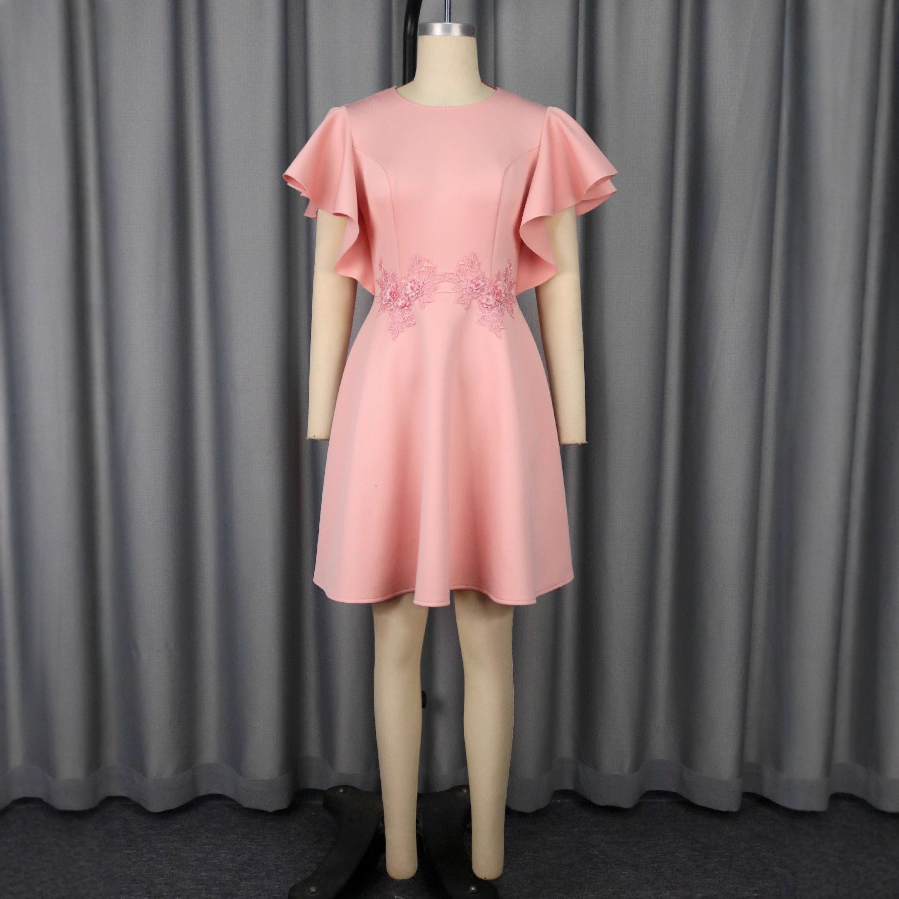 Summer New Fashion Elegant Embroidery Slim Fit Elegant Party Dress Feminé Luxé