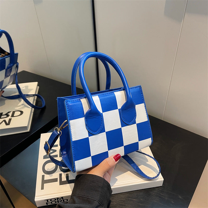 The Kaleidoscope Pattern Mini Tote – High-Contrast Designer Handbag Feminé Luxé