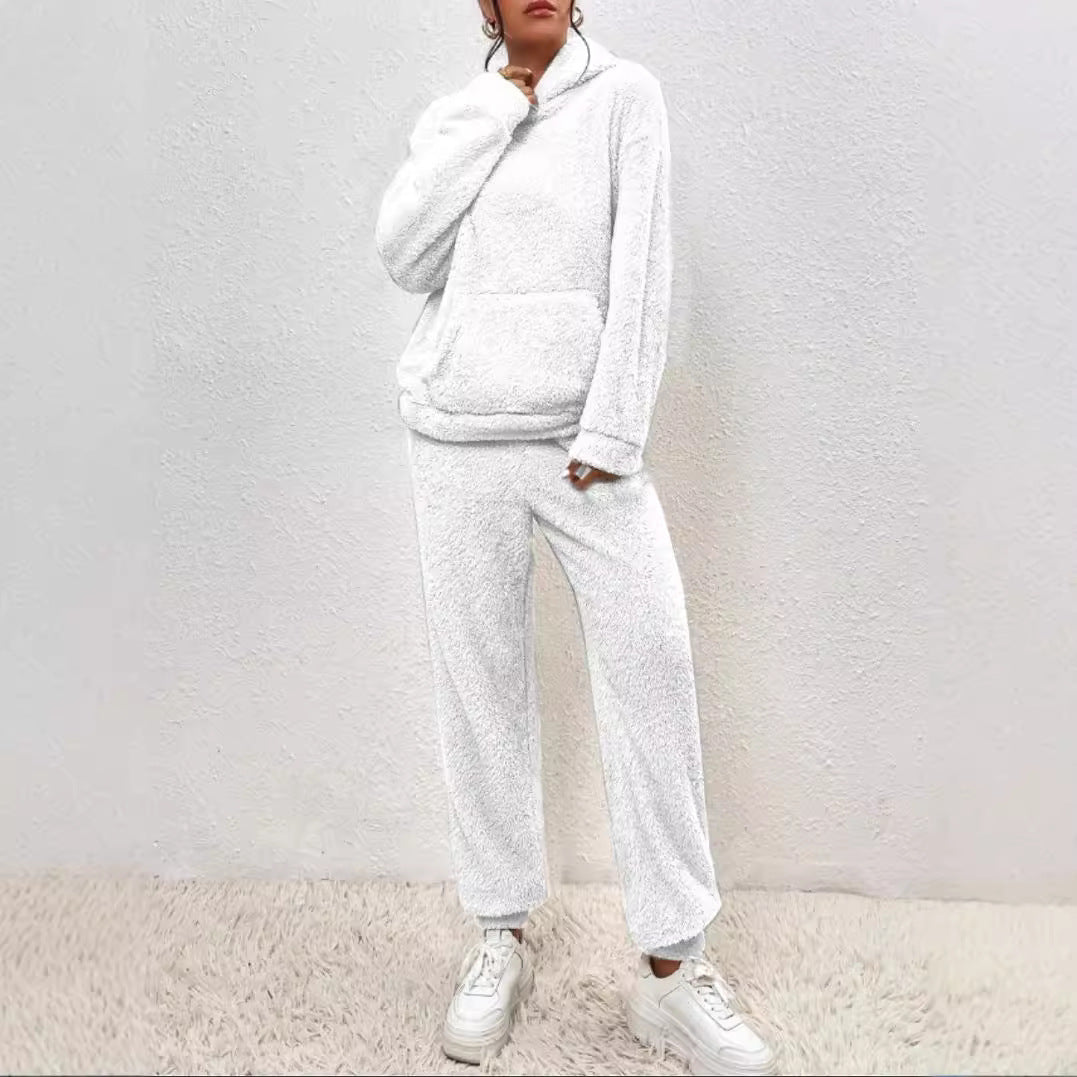 The Ultimate Cloud: Plush Hooded Cozy Luxe Set Feminé Luxé