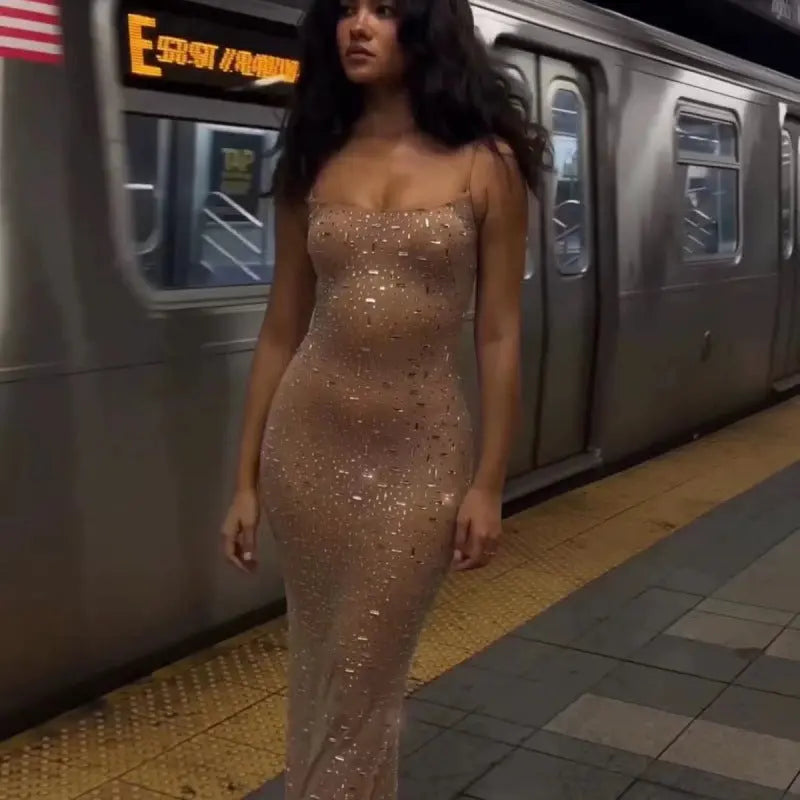 Midnight Allure Sequin Dress Feminé Luxé