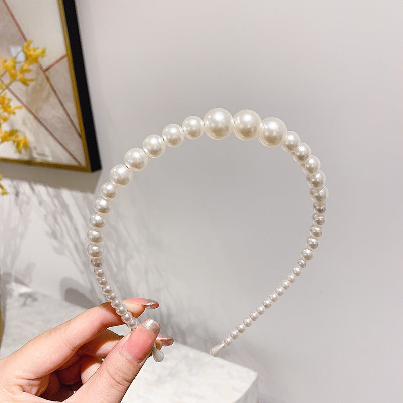 The Seoul Chic Headband: Minimalist Faux Pearl & Gold-Tone Hairband - Korean Style Everyday Luxury Accessory Feminé Luxé