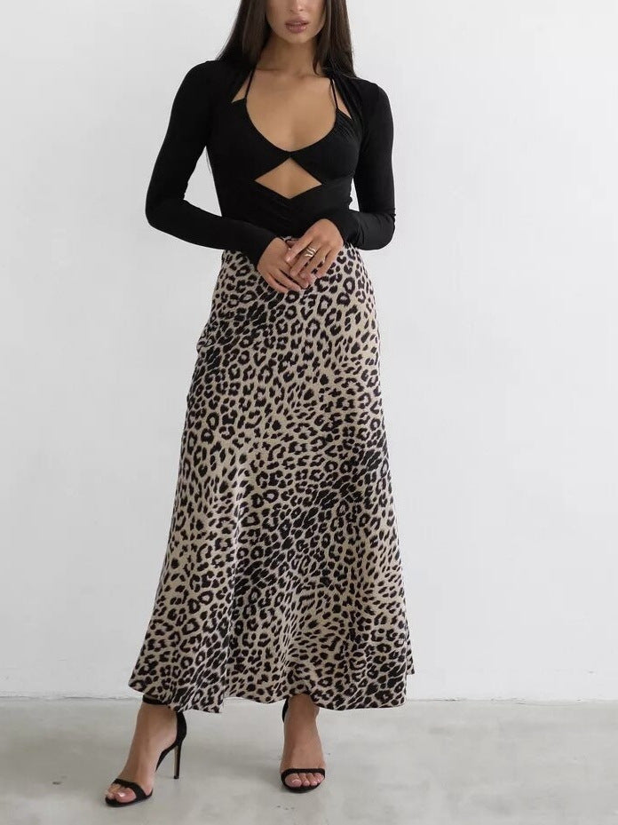 The Luxe Leopard Print Fishtail Skirt | High-Waist Midaxi & Sculpted Fit Feminé Luxé