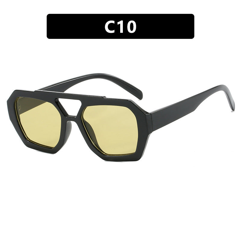 The "Executive" Collection: Oversized Retro Square Sunglasses - Bold Unisex Frame Feminé Luxé