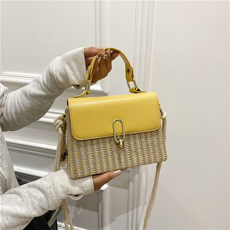 The "Riviera Woven" Mini Crossbody Bag Feminé Luxé