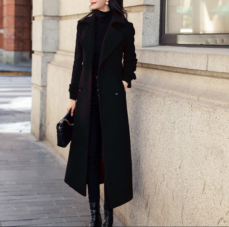The Essential Heritage Trench: Luxe Belted Double-Breasted Coat Feminé Luxé