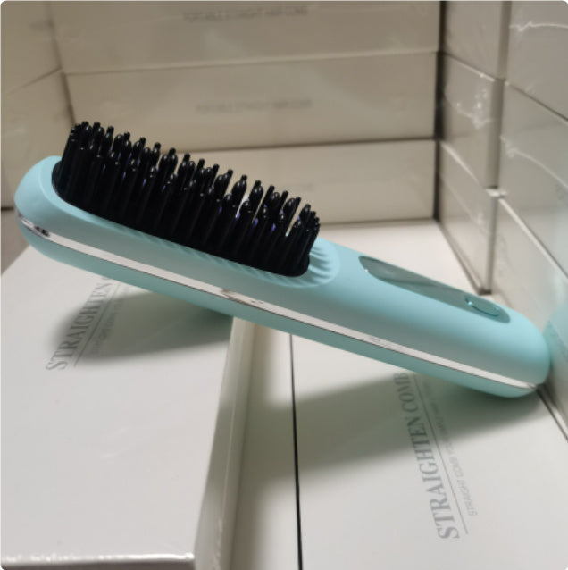 The Voyage Compact: Cordless USB-C Fast-Heat Straightening Brush with LCD Display Feminé Luxé