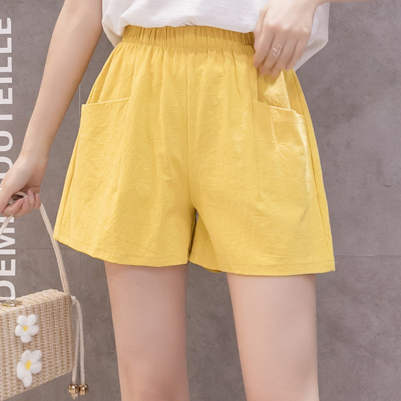 Korean Style High-Waist Loose Fit Casual Shorts Feminé Luxé
