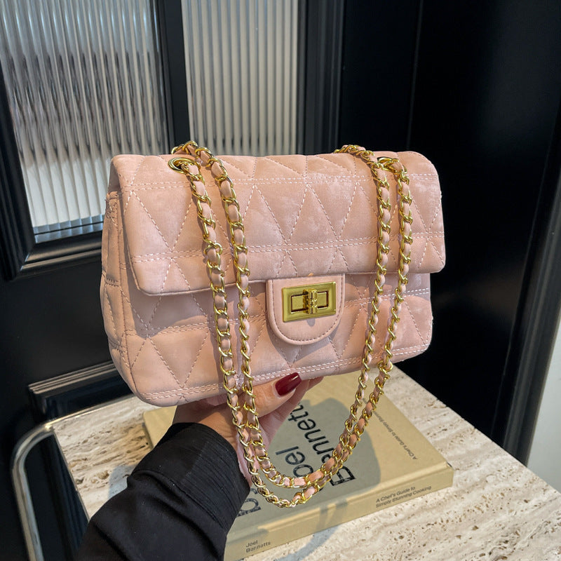 The Versailles Rhombus Chain Bag – Luxury Quilted Flap Shoulder & Crossbody Feminé Luxé