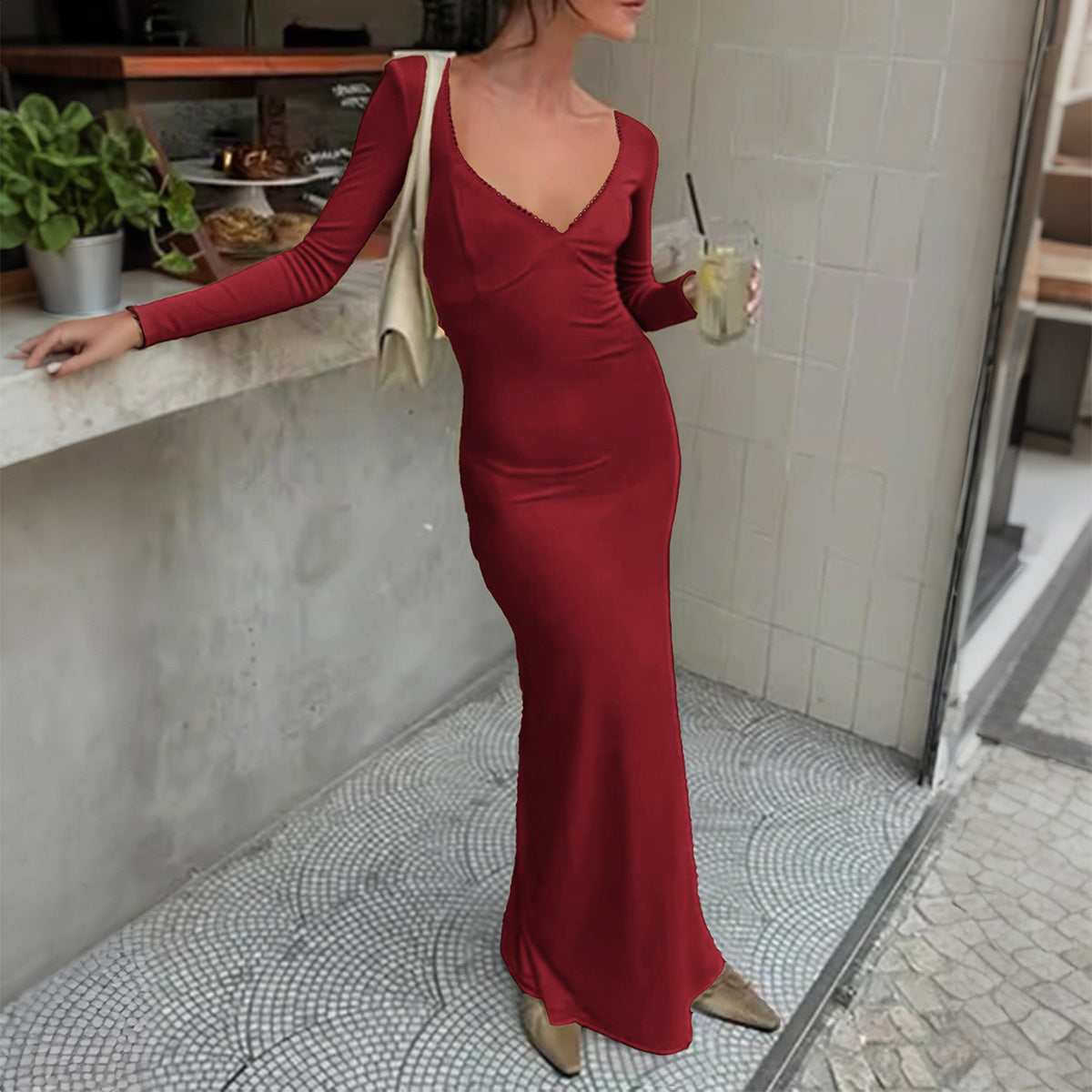 Midnight Satin Elegance Dress Feminé Luxé