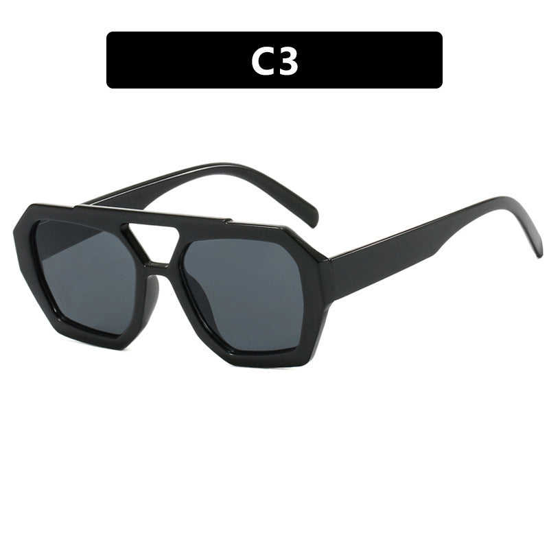 The "Executive" Collection: Oversized Retro Square Sunglasses - Bold Unisex Frame Feminé Luxé