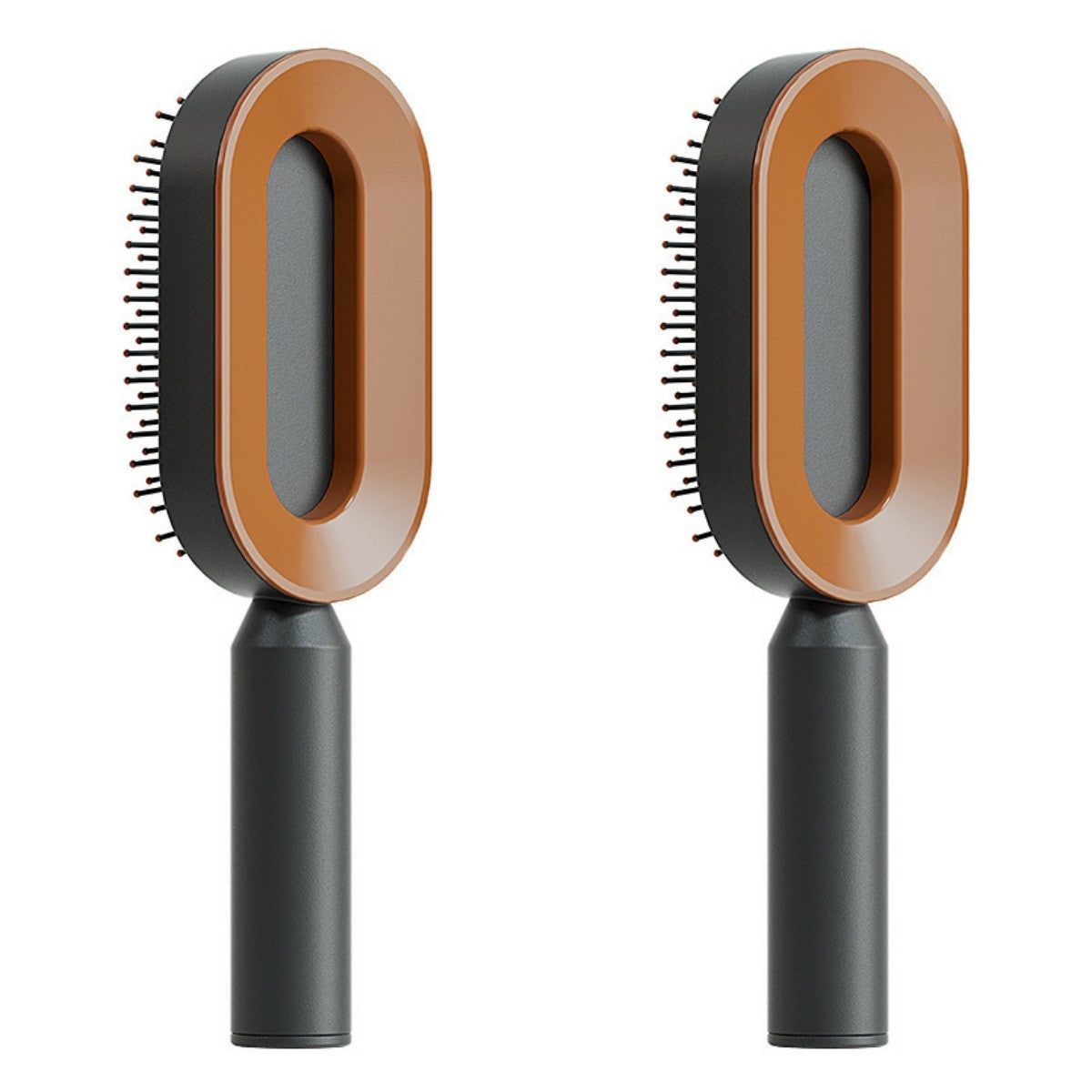 The Serenity Glide: One-Key Self-Cleaning Detangler & Scalp Massager Brush Feminé Luxé