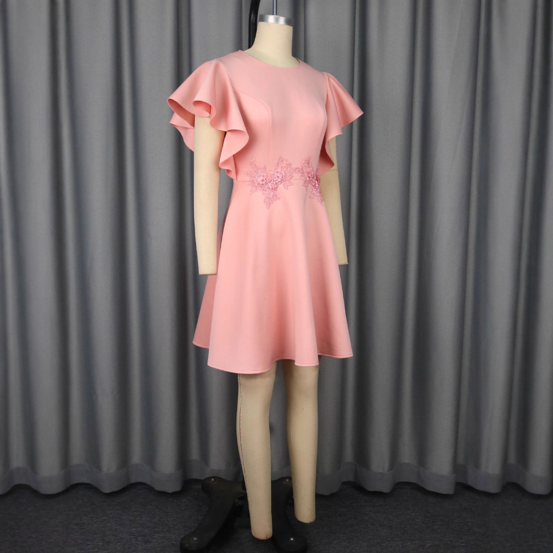 Summer New Fashion Elegant Embroidery Slim Fit Elegant Party Dress Feminé Luxé