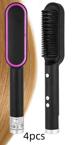 The Serene Contour: Intelligent 2-in-1 Tourmaline Ceramic Styling Brush & Curler Feminé Luxé