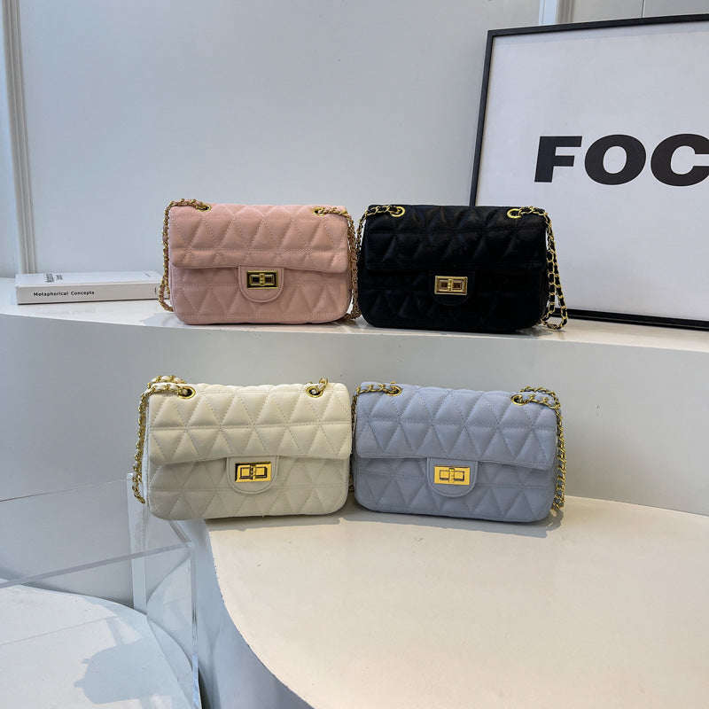 The Versailles Rhombus Chain Bag – Luxury Quilted Flap Shoulder & Crossbody Feminé Luxé