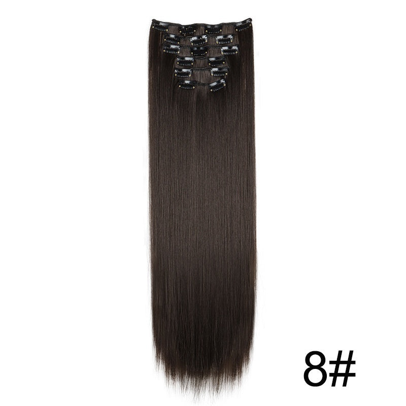 24" Signature 6-Piece Clip-In Hair Extensions Set – Maximum Volume & Silk Finish Feminé Luxé