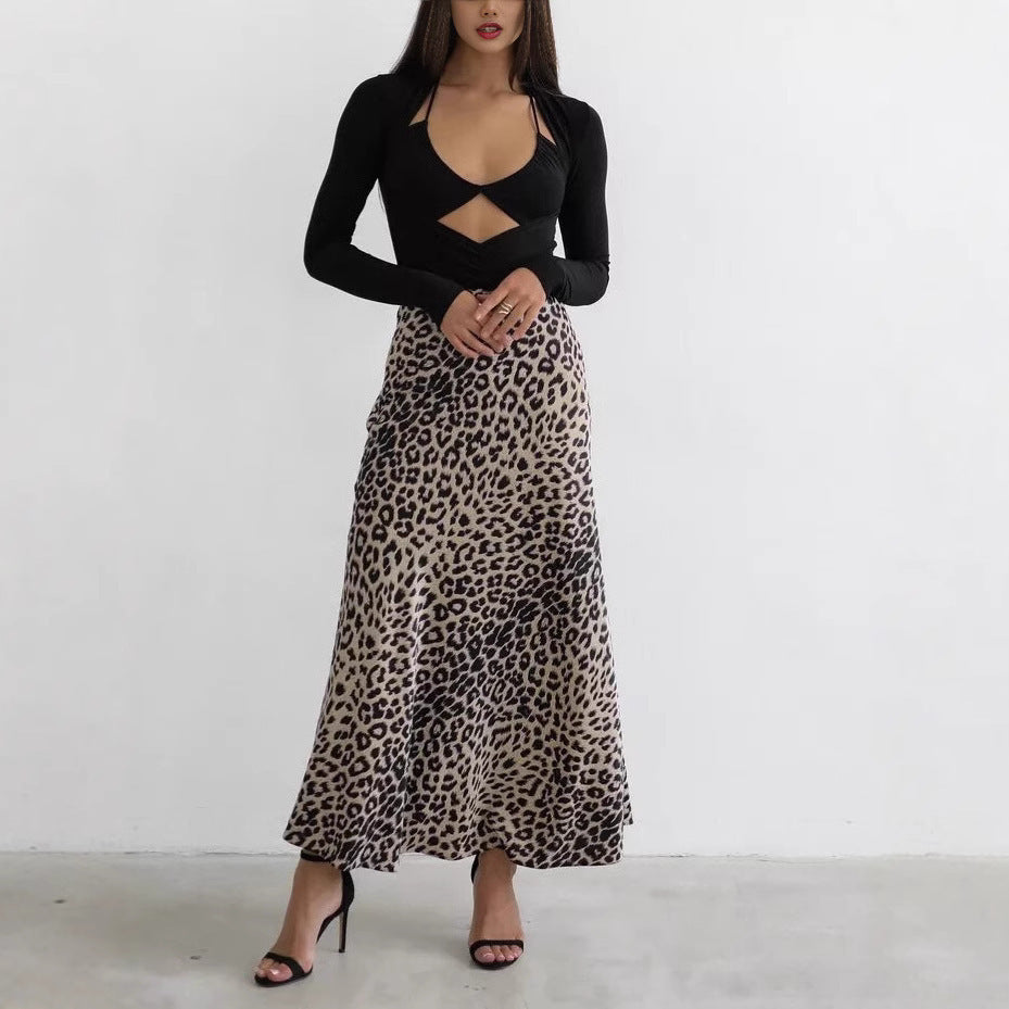 The Luxe Leopard Print Fishtail Skirt | High-Waist Midaxi & Sculpted Fit Feminé Luxé