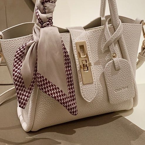 The Silk Scarf Li-tchi Mini Tote – Designer Convertible Top-Handle Handbag Feminé Luxé