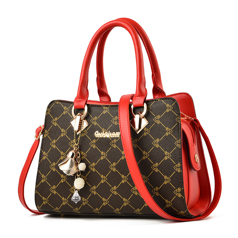 The Signature Geo-Print Luxury Convertible Tote – Designer Top-Handle Messenger Bag Feminé Luxé